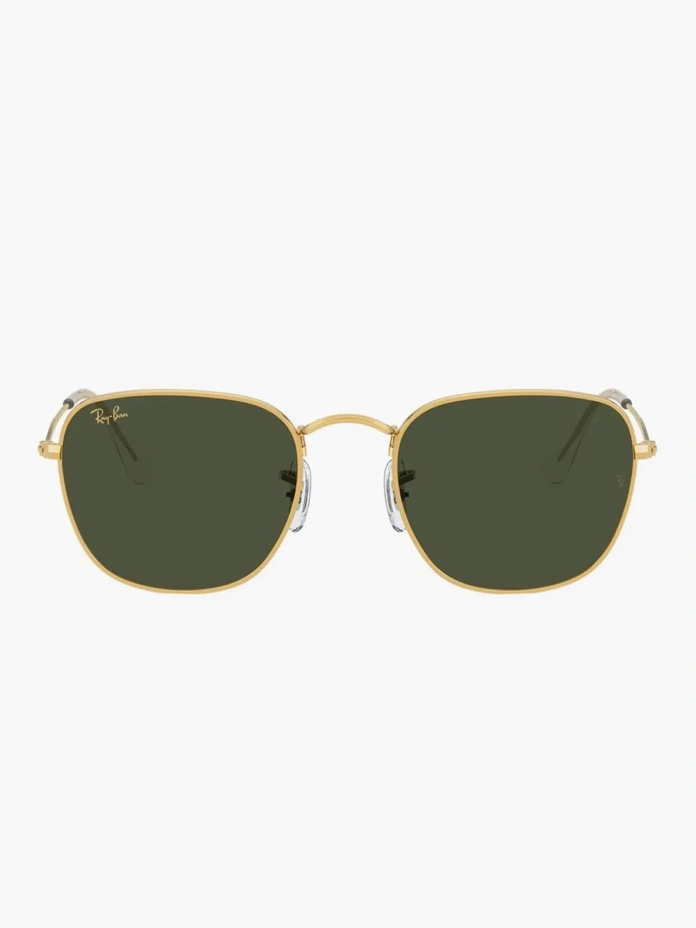 Ray-Ban Gold Frame Sunglasses with Dark Green Lenses